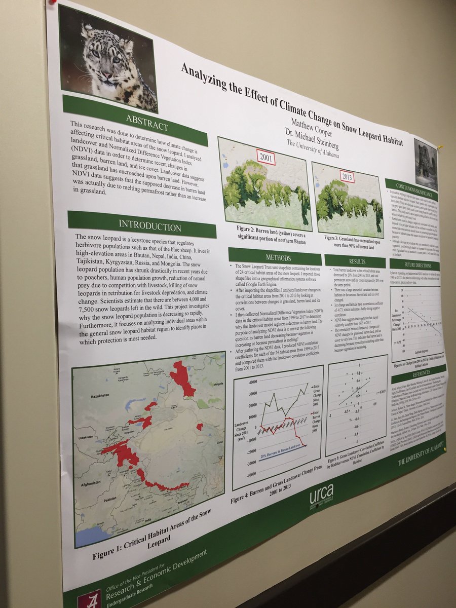 UA_ESP's tweet photo. Lookit! Farrah Hall @BamaGeography features research by lining their halls w/ URCA posters. It's a great way to see what others have done! https://t.co/S9YS7tKPQb
