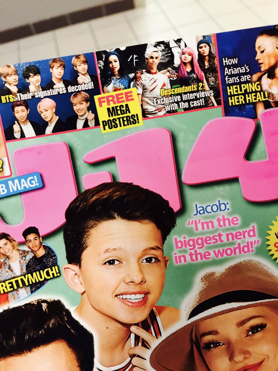Jeff__Benjamin's tweet photo. Did I ever think I'd find a K-pop boy band on the cover of a magazine in a tiny Colorado airport!? This is amazing, @J14Magazine 👍👍 https://t.co/UJed4g4GAH