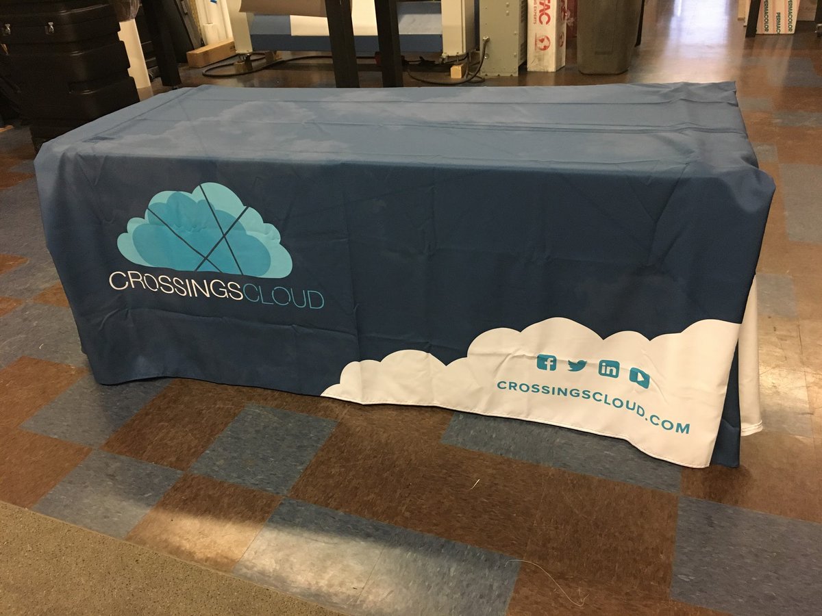 NexusExhibits's tweet photo. Looking for a #Adjustable #Tablecover ? Our Adjustable 6' -8 ' table cover is perfect for all #events and #functions! @CrossingsCloud https://t.co/SUkbFqNbkE