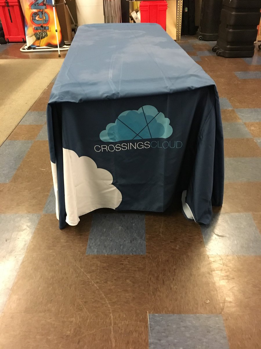 NexusExhibits's tweet photo. Looking for a #Adjustable #Tablecover ? Our Adjustable 6' -8 ' table cover is perfect for all #events and #functions! @CrossingsCloud https://t.co/SUkbFqNbkE