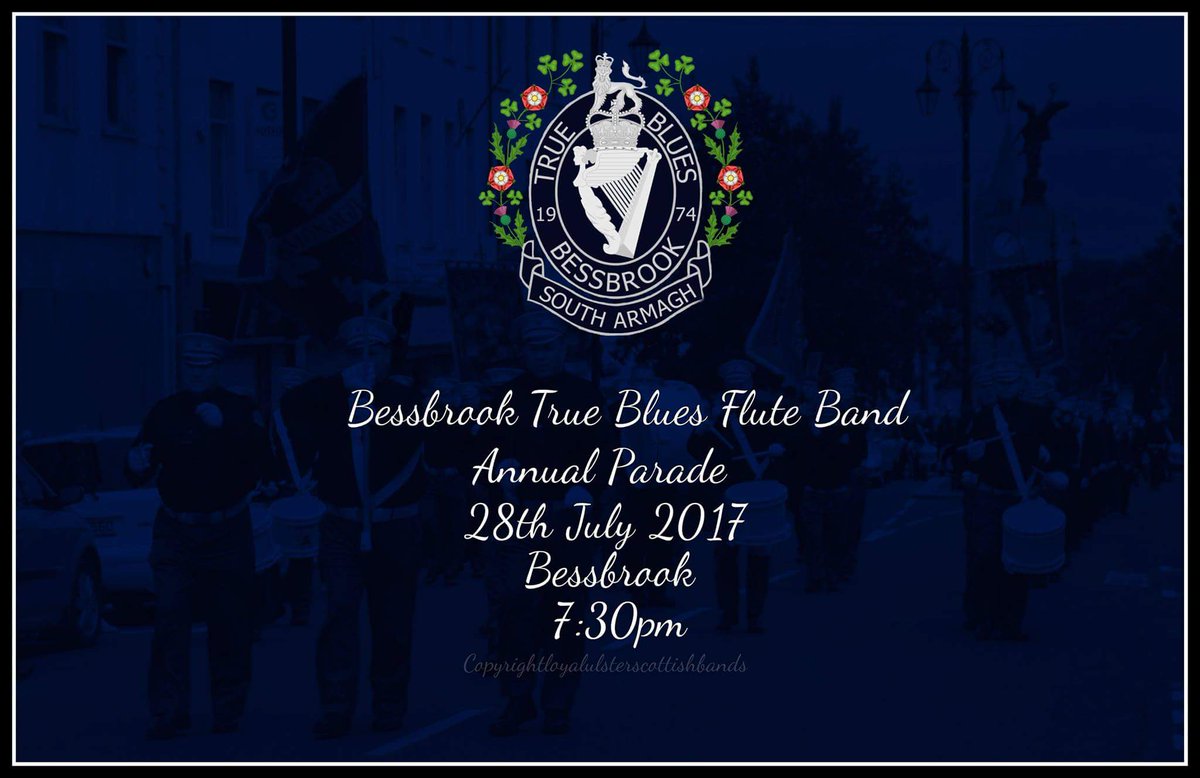 BessbrookTB's tweet photo. 4 days to go to our annual band parade. Hope to see you's all there!! 👍 #TSOB https://t.co/kihunHliq1