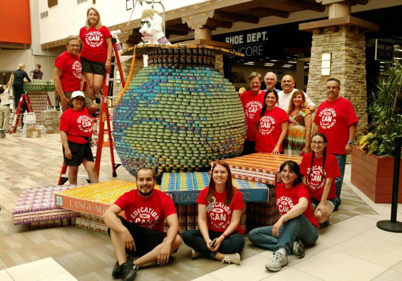 StudioSWArch's tweet photo. Did you guys catch this morning's @ABQJournal? There's a #CanSantaFe2017 article in it about us! #SSWCrew #CanstructionSantaFe #ABQJournal https://t.co/HzM4MUqJRF