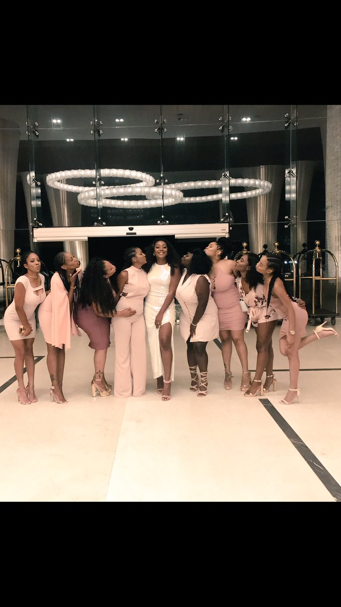 hellooo_jb's tweet photo. The BEST bachelorette trip EVER! We sprinkled glitter and black girl magic all over Mexico! https://t.co/9b0azkaoAi
