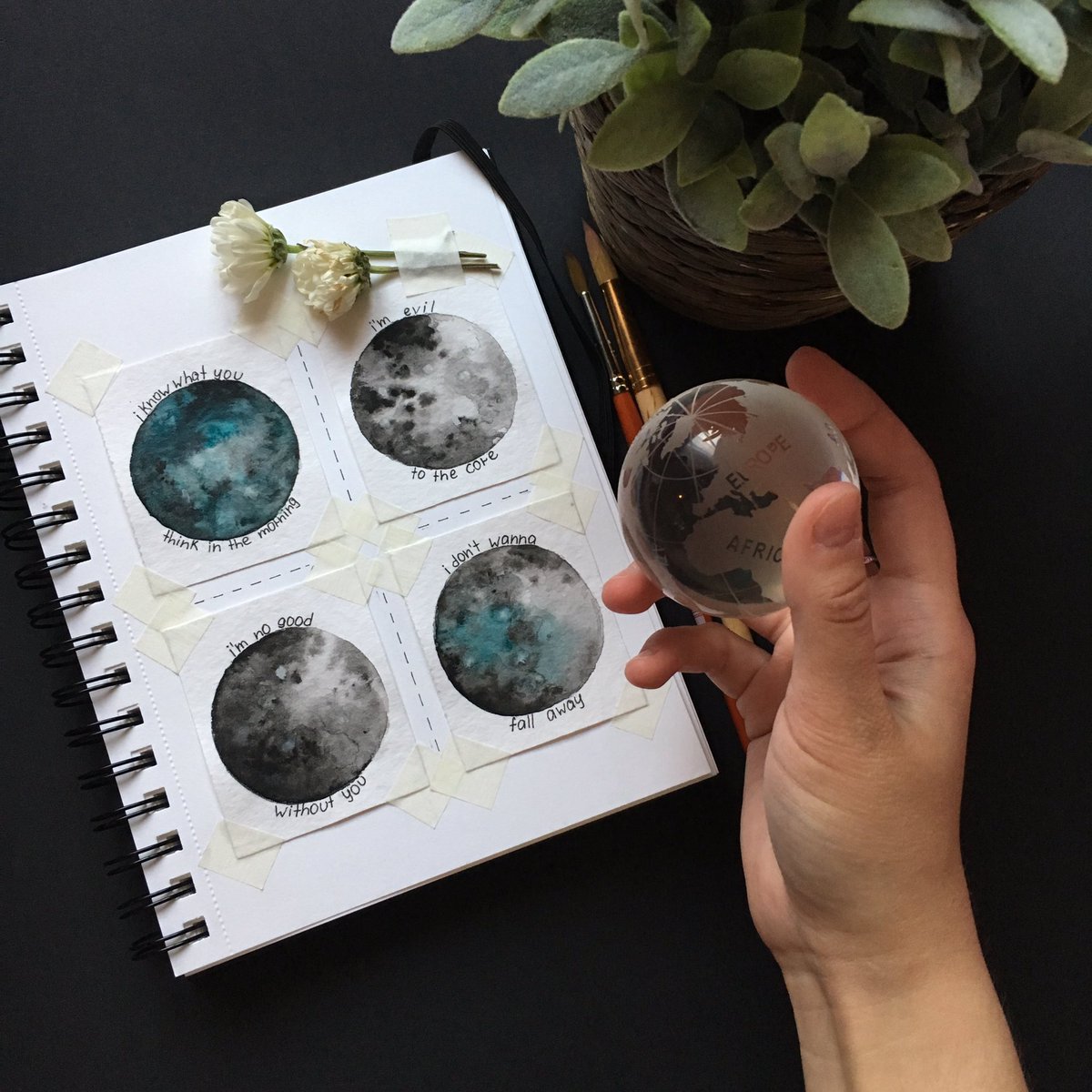 princessoffoodd's tweet photo. what about this lil thing🌑✨ some of my favorite @twentyonepilots lyrics 

#cliqueart #twentyonepilots https://t.co/xJ3uc7w7tR
