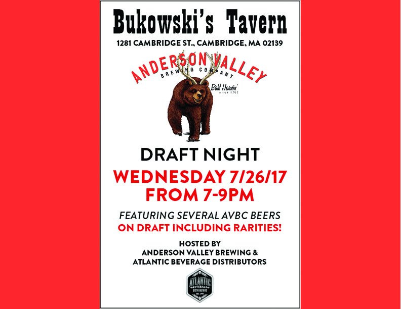 AtlanticBev's tweet image. Enjoy some delicious (&amp;amp; some rare!) brews from @avbc this Wednesday at @bukscambridge ! Draft night kicks off at 7:00pm #craftbeer #Thirsty