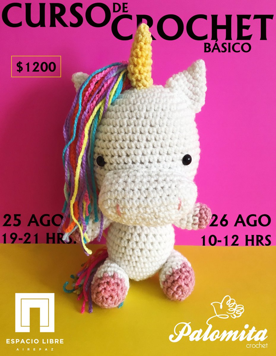espaciolibreAP's tweet photo. Abiertas inscripciones para el 2do curso de #Crochet básico. #EnGDL #CrochetGdl espaciolibreairepaz@gmail.com CUPO LIMITADO! https://t.co/ID24dzsXOH
