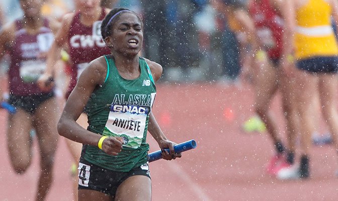 GNACsports's tweet photo. #GNACTF | Aniteye of @UAASeawolves helps Germany to silver in 4x400 relay at @EuroAthletics U20 Chmp. #Grosetto2017 https://t.co/LtXyROdlpv https://t.co/DctF1phpA9