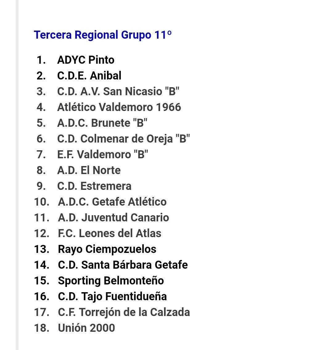 Calendario Temporada 17/18 
Buenos equipos,derbys y motivados para volver a escribir la historia.
#ContigoEmpezoTodo
#Valdemoro