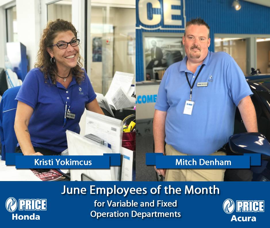Price_Acura's tweet photo. It is with great pride that we get to announce Price of Dover's June Employees of the Month! https://t.co/yfVkByzfZP