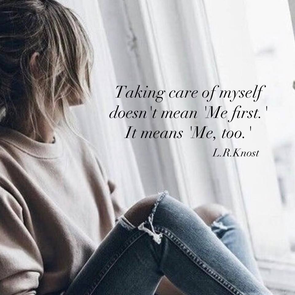 Self-care is not selfish.
(Image via <a href="/LRKnost/">L.R.Knost</a> )