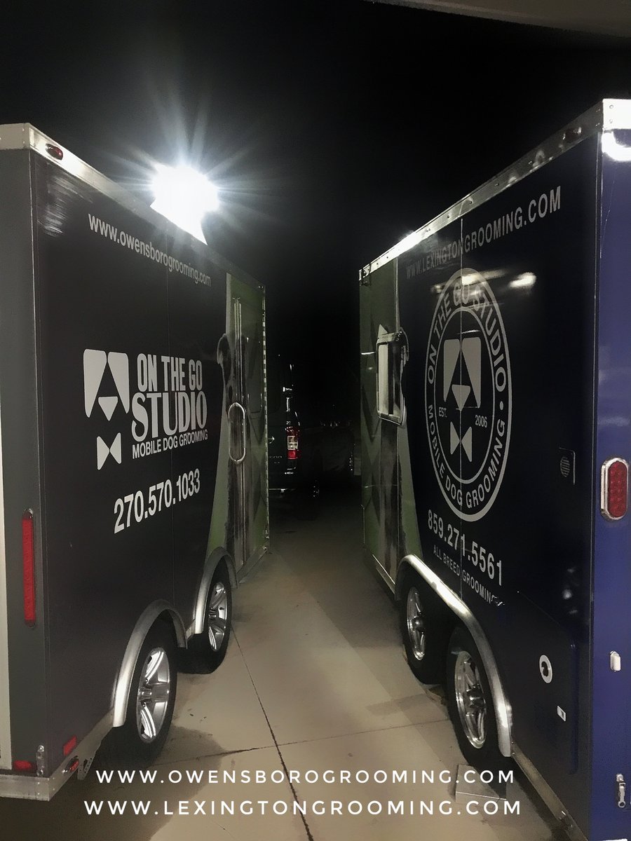 Our Lexington trailer is ready to go! Go like our new page! @lexingtongrooming