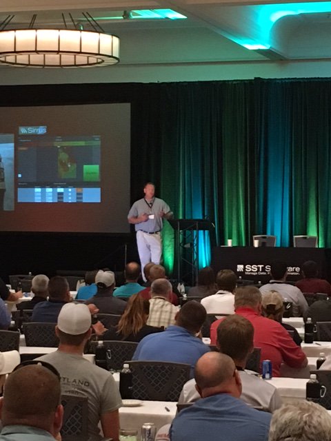 Proagrica's tweet photo. Erich Eller Founder of Forefront Ag Solutions talks about using SST and agX platform to help your org. thrive #SSTVision #InfoAg https://t.co/xJbKEapLOc