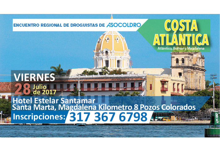 Asocoldro's tweet photo. Próximo 28 de julio de 2017 Encuentro Regional de Droguistas en la Costa Atlántica. ¡Los esperamos! info: https://t.co/QeFA7i6H1b  #ERD2017 https://t.co/gkzaFFjSMi
