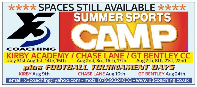 x3Coaching's tweet photo. One week until our summer sports camps start! Kick off the summer holidays with outdoor fun and games. Book a place: https://t.co/B7Z21z5yFU https://t.co/7ixBdCICVR