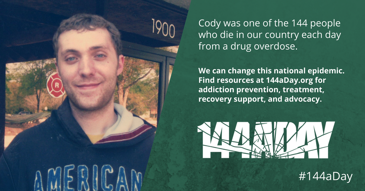 144aDay's tweet photo. "Watching someone you love go through such a struggle and be so powerless is unbearable," writes Cody's aunt, Julie. https://t.co/uAiVHDxXvp https://t.co/UBh6wh7bCc