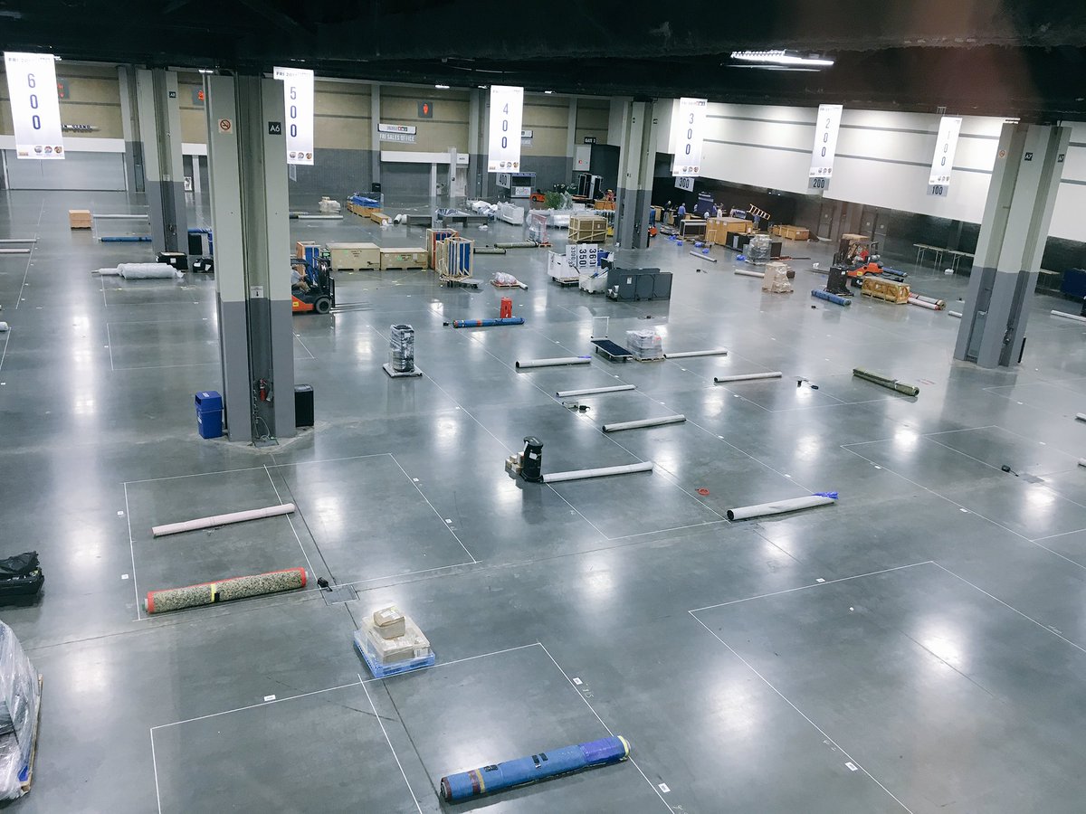 IAFC's tweet photo. Getting the #FRI2017 exhibit hall ready. 3 days till it's open! https://t.co/QPA1iTn8yk