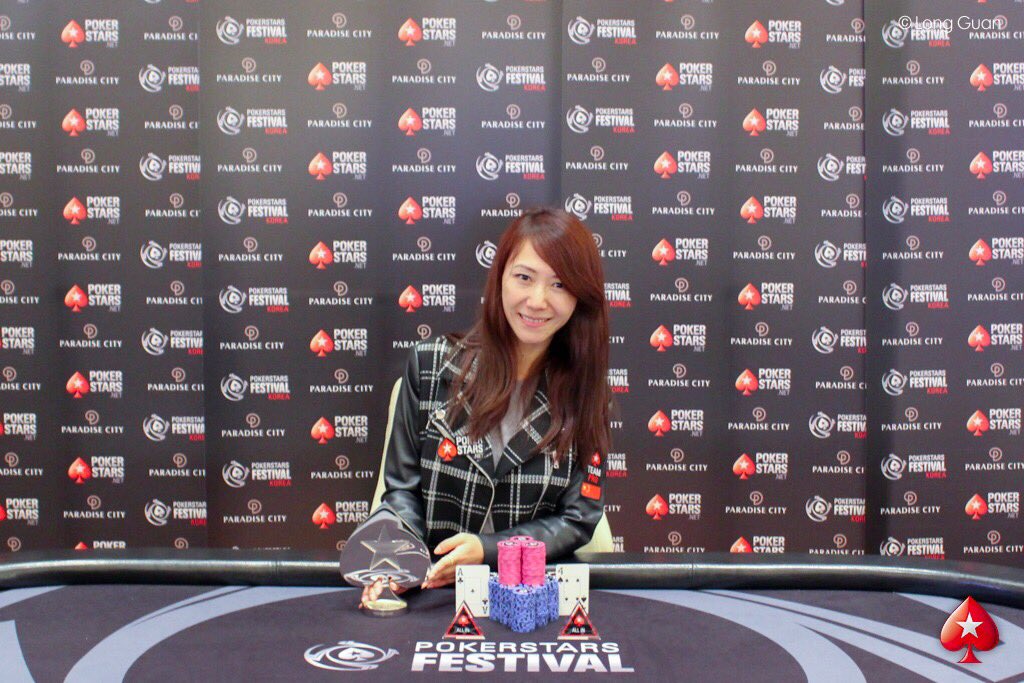 CelinaLin's tweet photo. Won my first ever #ladiesevent title @PokerStarsLIVE #PSFKorea , ticking that one off the bucket list. 🏆🏆🏆
I finally did it! https://t.co/EedZT0H3Gf