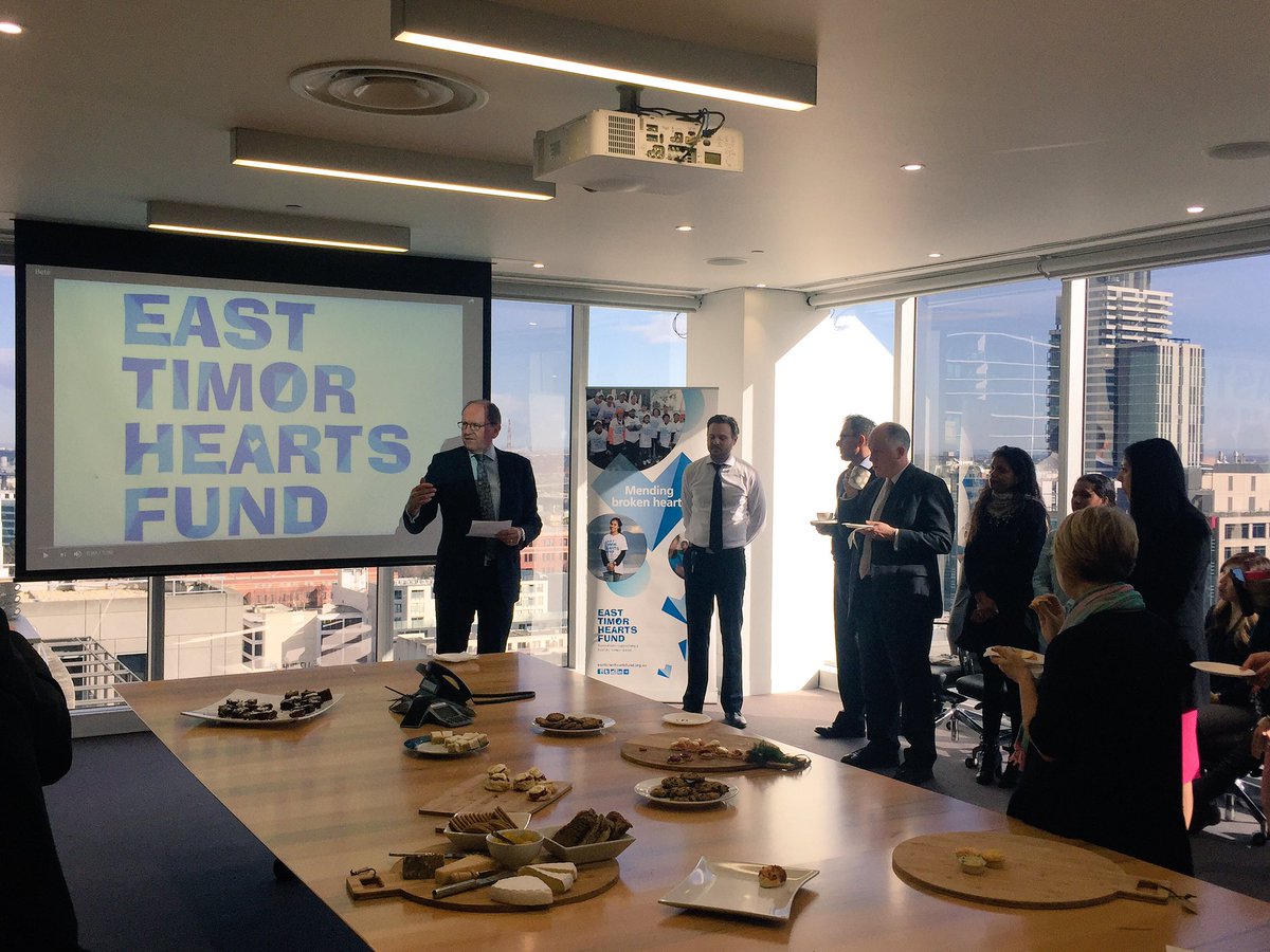 RussellKennedy_'s tweet photo. Today we hosted a morning tea for @EastTimorHearts w/t ETHF CEO Stuart Thomson &amp; Bete Naben to #mendingbrokenhearts https://t.co/wBiTxtnWKL https://t.co/r7HElir5mu