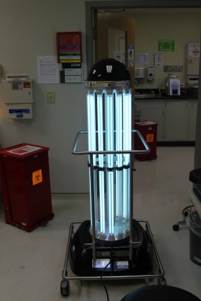 USArmy's tweet photo. Have you met the #USArmy's newest personnel? Tru-D, the amazing germ-hunting robot!  Details: https://t.co/XdPcyRH1qq https://t.co/LMSySYxgXW