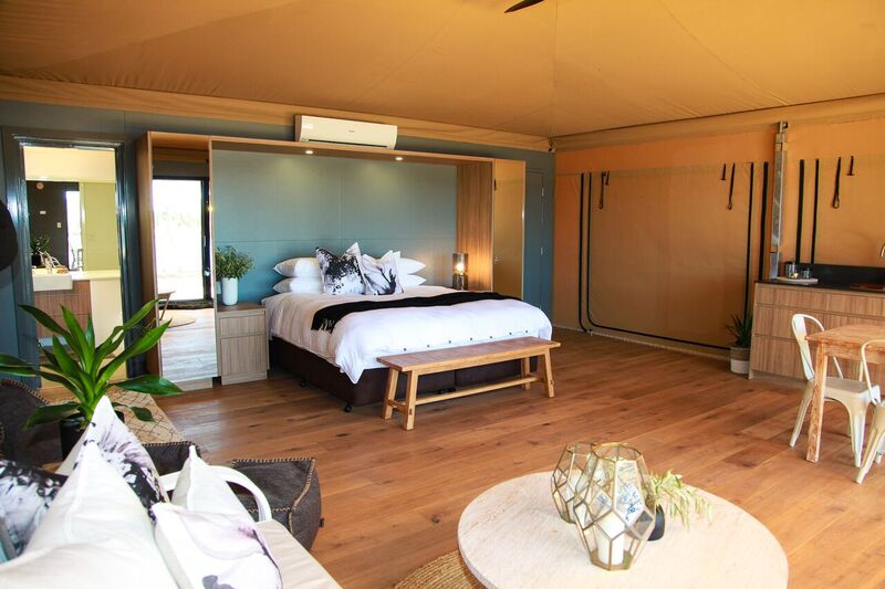 Olio Bello's eco-tent bungalows in Margaret River as designed and supplied by <a href="/EcoStructuresAu/">Eco Structures</a>. Visit ecostructures.com.au for more info!