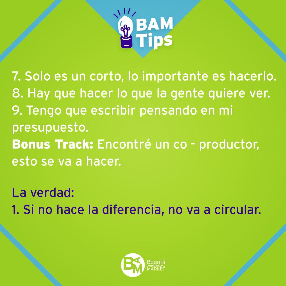 BAM_Bogota's tweet photo. #TalkLOVERS, ¿tomaron notas en los #BAMTalks? ¡O solo tomaron fotos! Aquí les dejamos los #BAMTips del primer Talk del #ModoBAM 2017. https://t.co/Mcdp0GcpcG