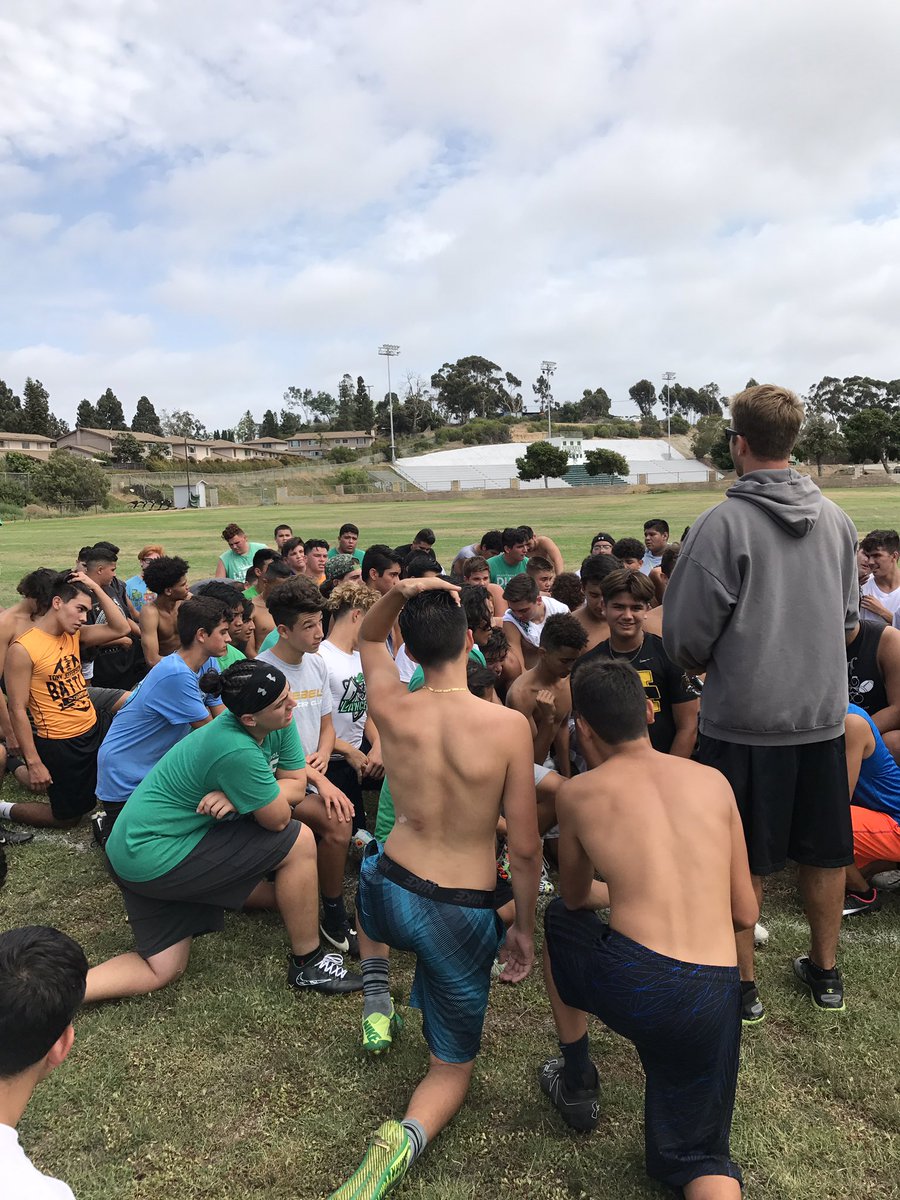 MrCped's tweet photo. @noah_lax2017 @realtommymorris @SDPrepInsider San Diego 🏈 fans meet the 2018 cast of 'The Grind' the @hilltophighasb Lancers coached by @CoachWestling. @SDPrepInsider will be w/ all camp https://t.co/1SDL8GZh6i