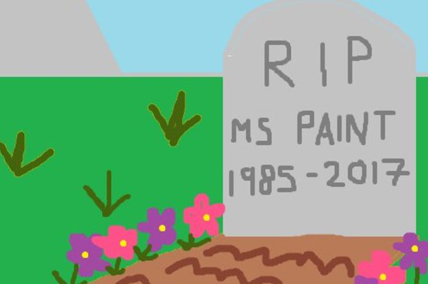 BuzzFeed's tweet photo. R.I.P. MS Paint (1985-2017)
https://t.co/3GvOXITsQX https://t.co/9LBiKETHbT
