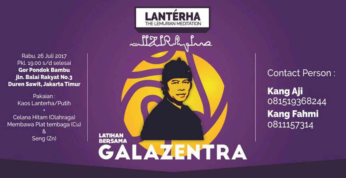 Latihan #Lanterha bersama GALAZENTRA, Kang <a href="/dickyzainal/">Dicky Zainal Arifin</a> di #Jakarta, Rabu 26 Juli 2017 pukul 19 WIB