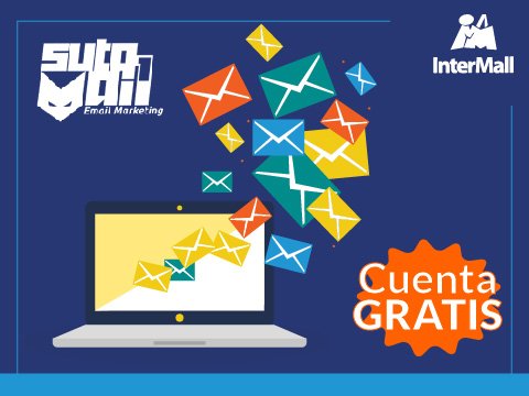 Inter_Mall's tweet photo. ¡Cuenta GRATIS en Sutomail al abrir tu tienda en Intermall! Haciendo email marketing harás crecer tu negocio y aumentarás tus ventas. https://t.co/wQzkuitPSk