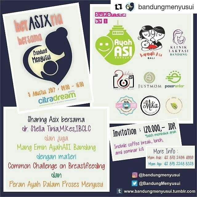 Yuuuk, mari hadir di acara ini.
Dijamin seru, bermanfaat, moal rugel.
Ada dr Stella @stellatinia  dan mang Idzma <a href="/K_IDZma/">Idzma Mahayattika</a>