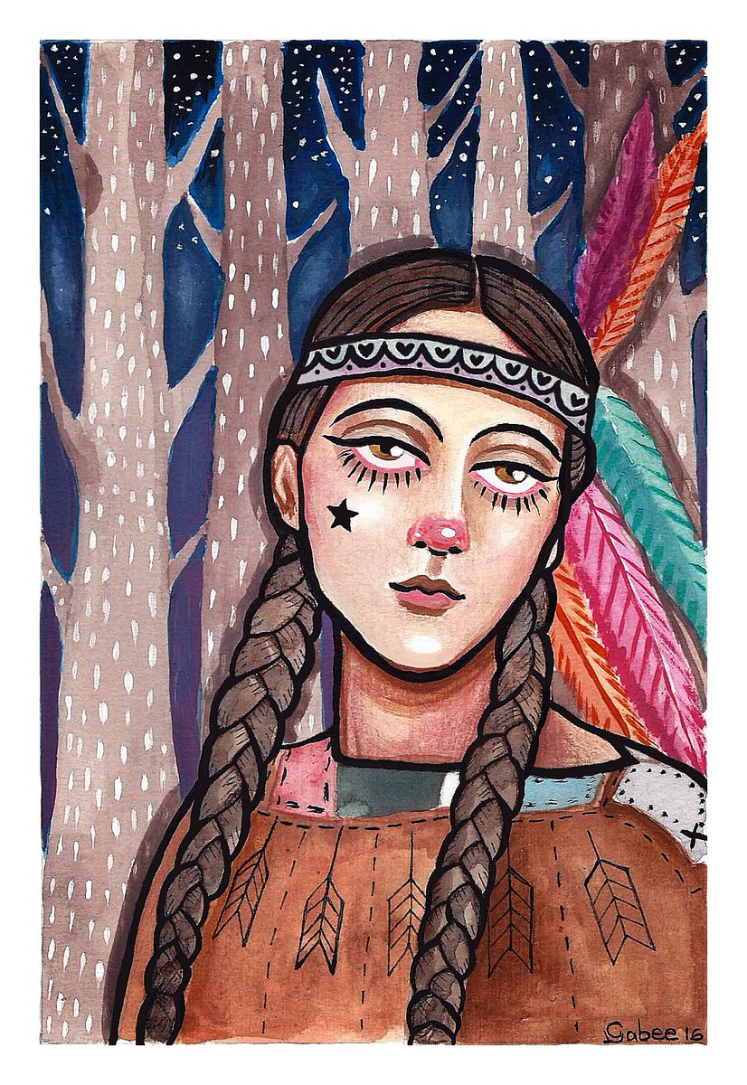 GabeeBrandao's tweet photo. "Índia" (@GabeeBrandao)
#art #illustration #ilustração #folkart #folkillustration #índia #nativeamerican #artistsoftwitter #watercolor https://t.co/3rnyeXTO4M