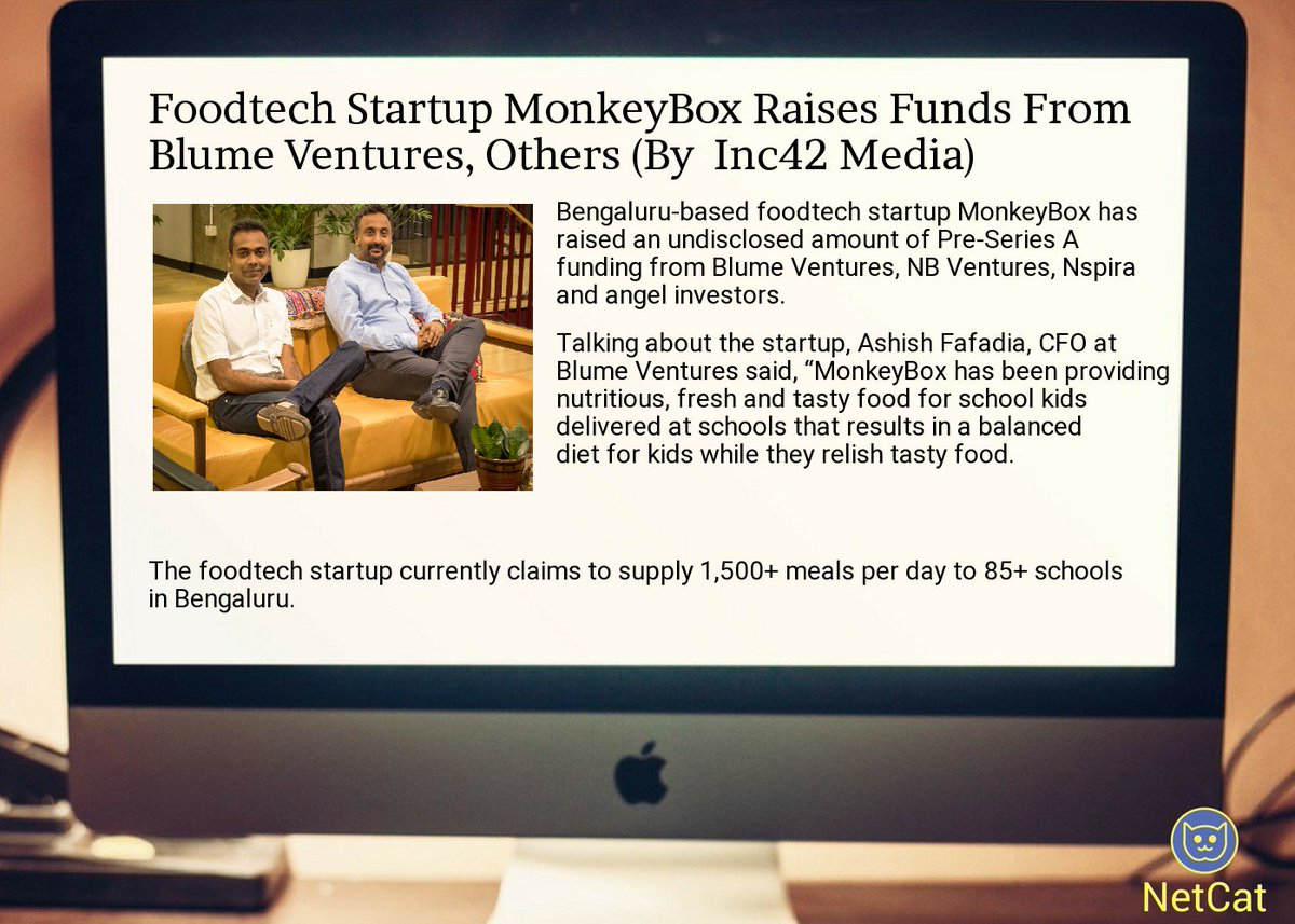 SidMehta91's tweet image. .@Inc42  #foodtech  #startup  #monkeybox raises  #funds from  #blume  #ventures, others