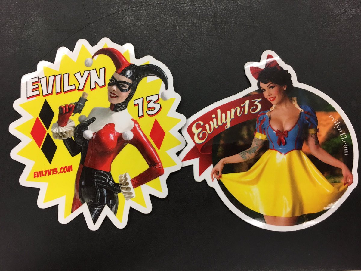 evilyn_13's tweet photo. Hot off the press! New stickers from @StickerApp for the @UnboxingToyCon! They'll be on sale for 50 pesos each! #cosplay #stickers #evilyn13 https://t.co/PmDixOwXyo