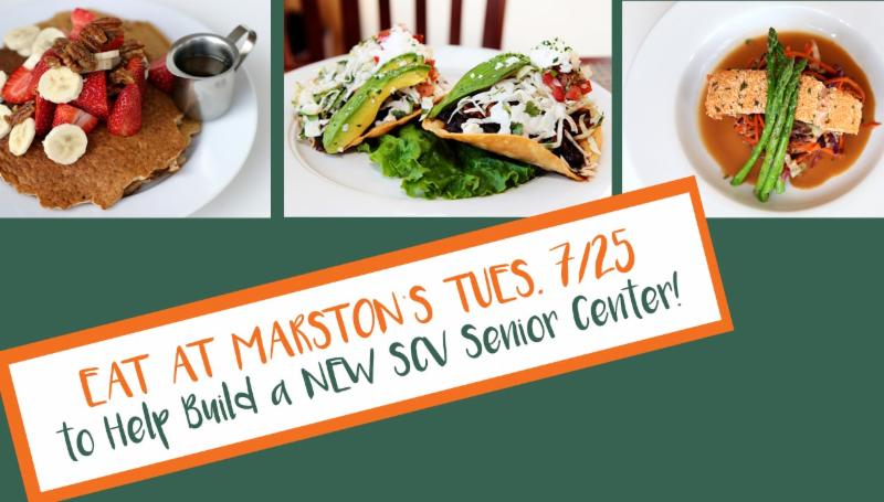 SCVSeniorCenter's tweet photo. Eat at Marston's Tomorrow (Tues.) for the NEW BUILDING Fundraiser! https://t.co/ipX0Q5QklH https://t.co/kBomt7tYR6