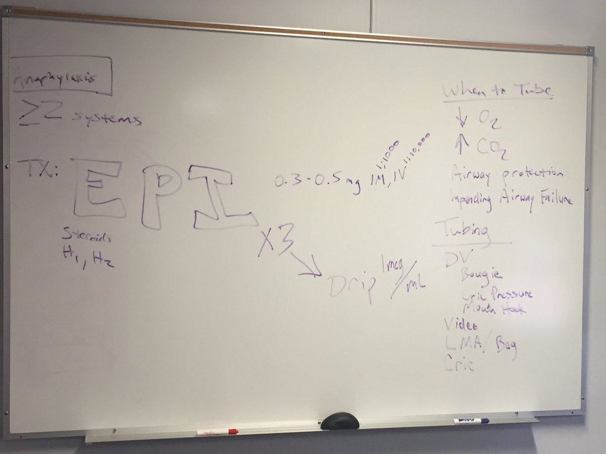 ALMannixMD's tweet photo. Anaphylaxis and airway management discussion today during #CookCountyEMSim #EPI @CookCountyEM https://t.co/dfDVY95TU0