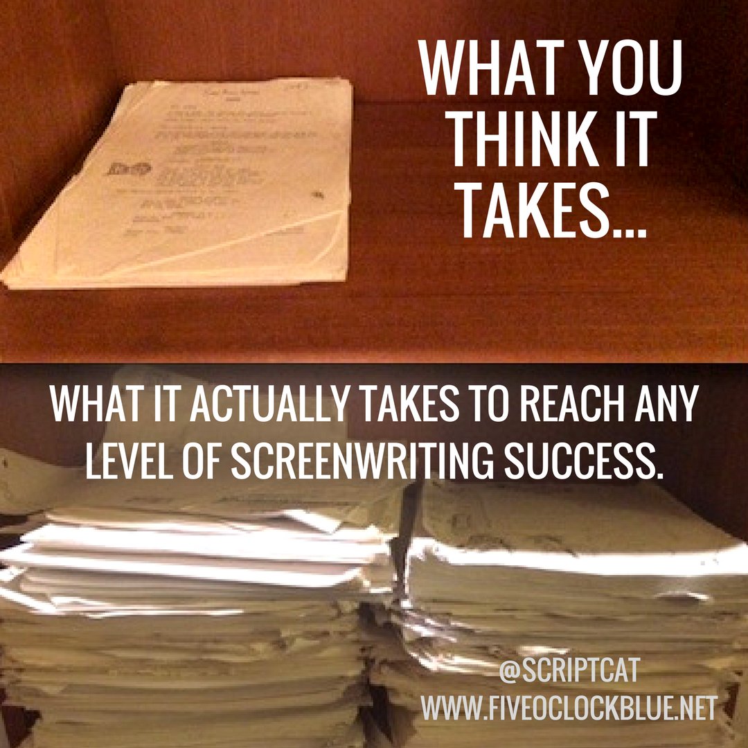 scriptcat's tweet photo. If you’re not already humble, pursuing a #screenwriting career will humble you quickly. Respect the mountain you’re climbing/ #screenwriers https://t.co/1zjt2lo9h8