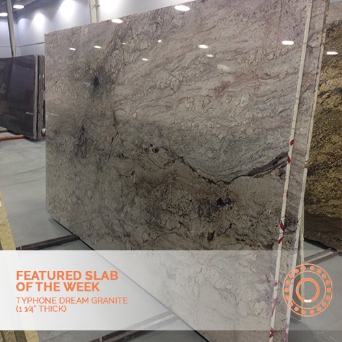 vestamarble's tweet photo. Typhoon Dream is our #SlaboftheWeek! This #granite slab is available in 3 cm thickness, and available for viewing @ 1402 Star Top Road. https://t.co/gFd7CBdZKc
