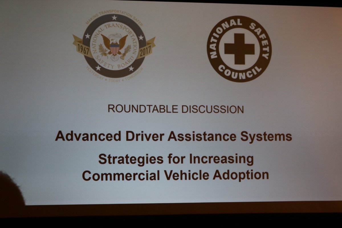 NTSB's tweet photo. The benefits of #DriverSafetyTech are exciting, but drivers still key to safe operation of all vehicles.
Thanks to all who participated! https://t.co/hp6APH1209