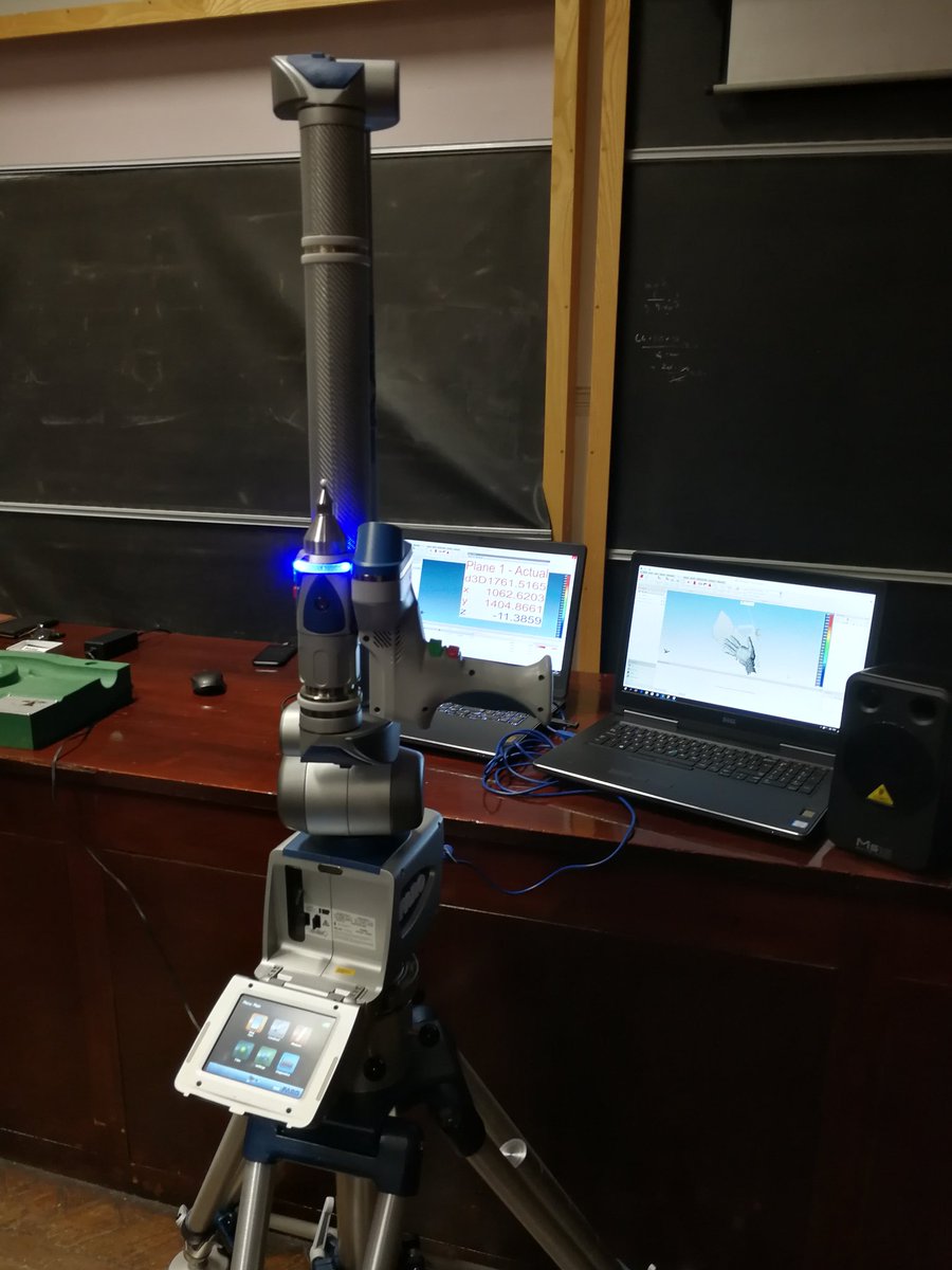 Interesting talk about portable CMM and laser scanners with @faroeurope at the <a href="/OfficialUoM/">The University of Manchester</a>