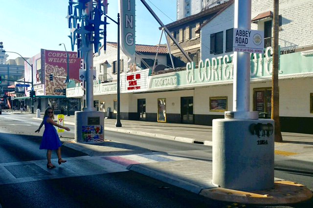 Anastasia_esq's tweet photo. YUP you must walk across Abbey Road in Vegas... like a Beatle.  You must. #freedomfest2017 https://t.co/hLyTzwVkUl