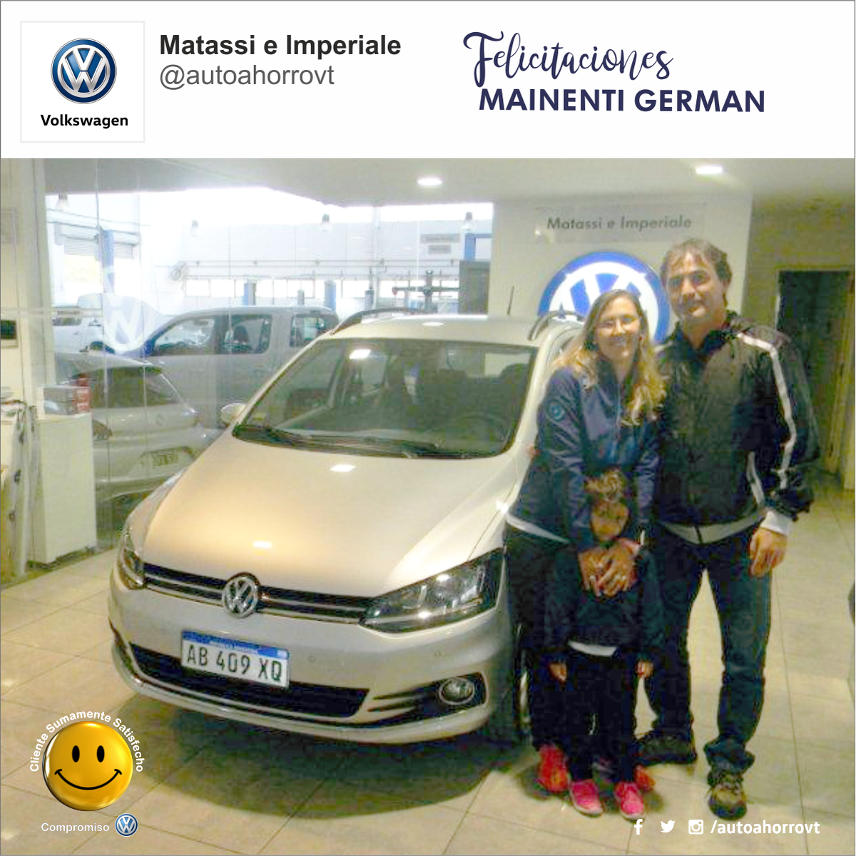 AutoahorroVT's tweet photo. ¡Felicitaciones Germán! https://t.co/CqUxjoh7i6
