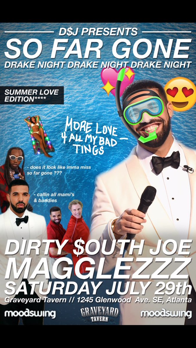 DrakeNightSFG's tweet photo. Aye come see us in ATL &amp;a Charolette this weekend 💦 https://t.co/yYTnNxtfOF