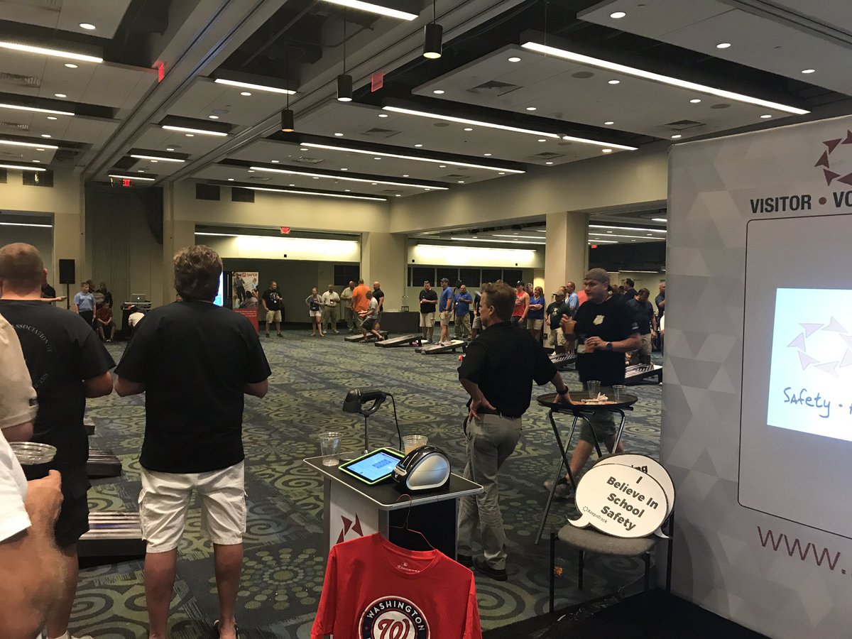 KeepnTrack's tweet photo. Cornhole tournament on 🔥! #nasro2017 https://t.co/ijl63qFDAF