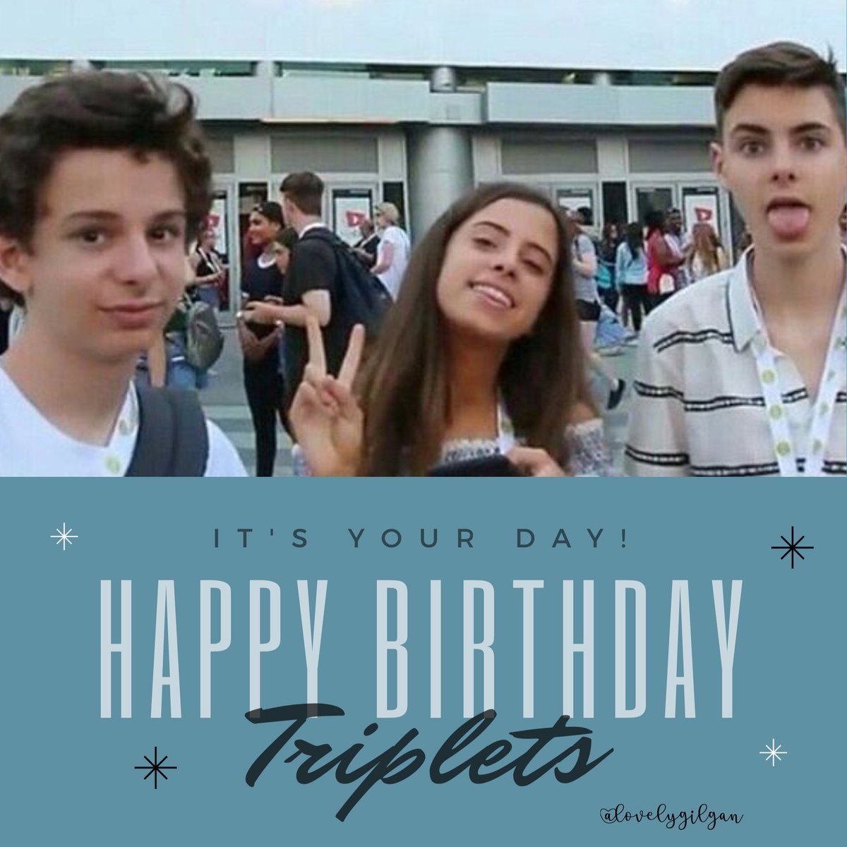minecrva's tweet photo. happy early birthday! its already July 25th here.. btw see the rest &amp; the wishes on instagram😜 @MichaelGilgan @irelandgilgan @PatriceGilgan https://t.co/Z93f8njUeH