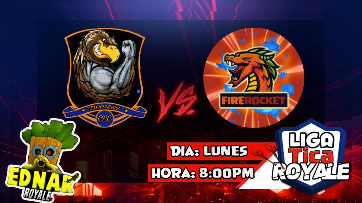 LigaTicaGG's tweet photo. Comenzamos Fuertes el dia de Hoy
7PM @StarAllianceCR Vs @PsychosCRC 
📺@ArielBalorGamer 
8:15PM @TeamPromesa Vs #FireRocket
📺@Ednar_Royale https://t.co/50mJIJszyr