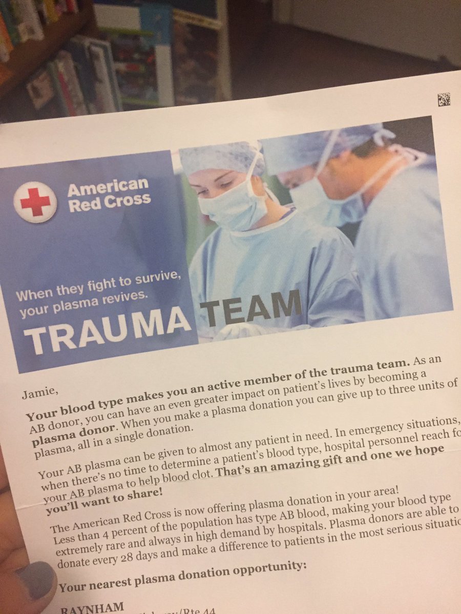 Jamiejhagen's tweet photo. They want my blood. And it makes me feel special. #ABPlasma https://t.co/JGKScsd9B4