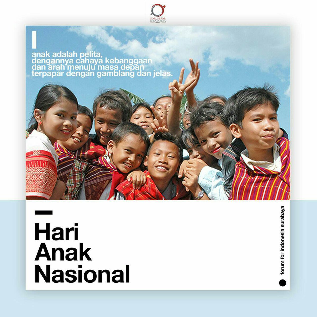 Masa depan sebuah bangsa bertumpu pada generasi penerusnya..
jadilah generasi penerus yang mampu memberikan perubahan positif !!