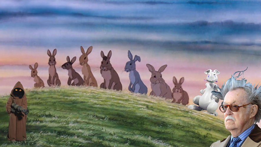 StarringGuest's tweet photo. Watership Down. Guest starring Alan Whicker.

#rabbits
#whicker 
#gueststarring https://t.co/YicqgMJzyg