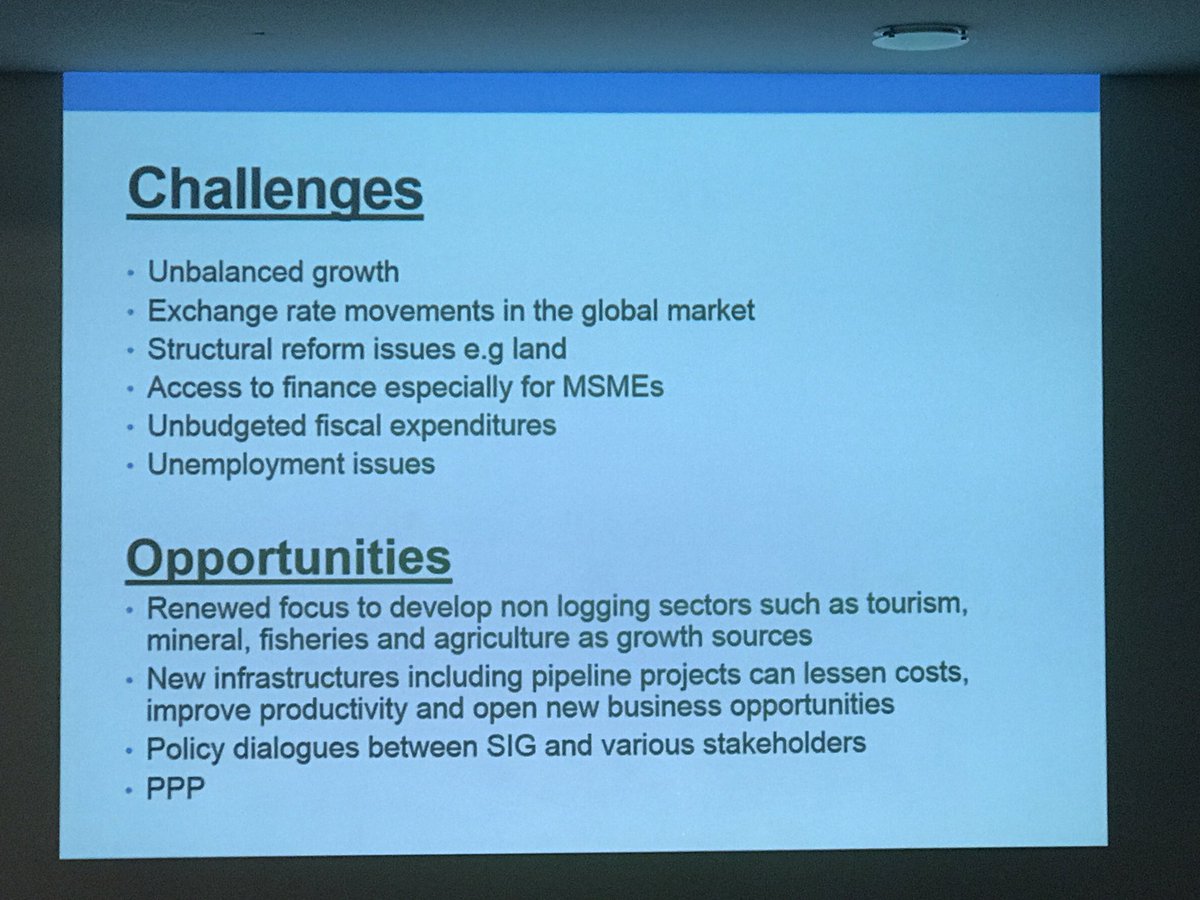 AustraliaPIBC's tweet photo. Challenges and opportunities for the #SolomonIslands economy. #CentralBank #9ASIBF https://t.co/q4avXjJwtr
