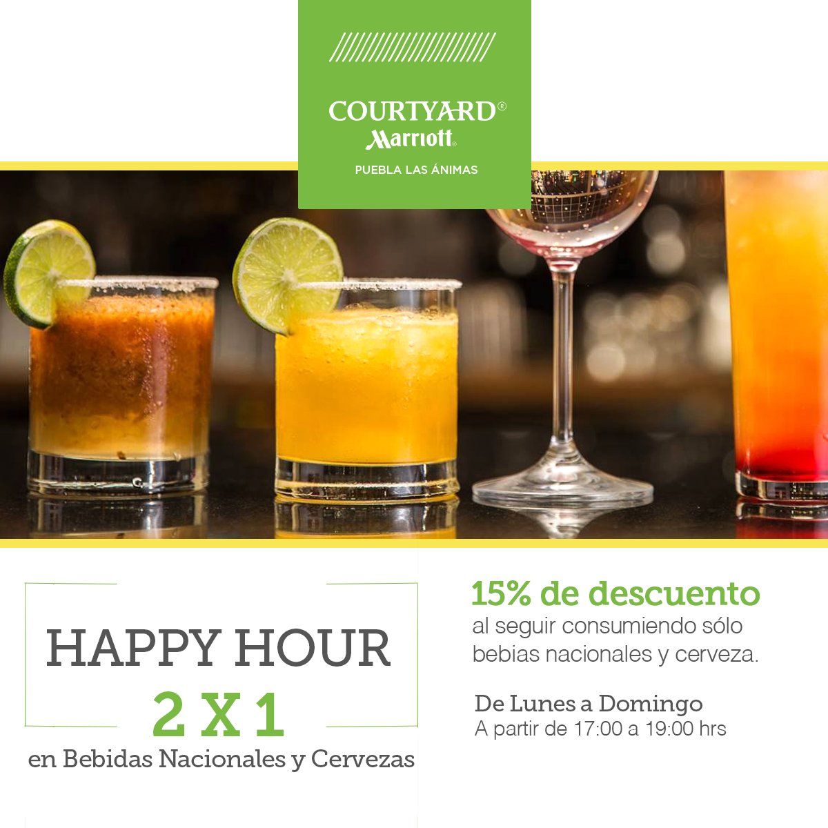 CourtyardPuebla's tweet photo. #HappyHour en #Courtyard #Puebla #LasAnimas https://t.co/MomqwZ60BV